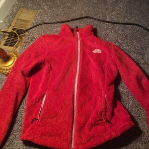 The North Face Vibrant Red Zip-Up Jacket
